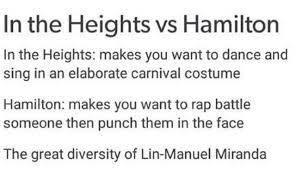 In the heights has always been unusual as far as broadway musicals go. Musical Memes N Stuff In The Heights Wattpad