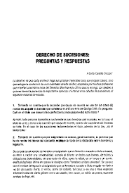 Quinto grado contestado en cada caso indique si el numero que aparece en el inciso. Pdf Derecho De Sucesiones Preguntas Y Respuestas Ana Maria Gonzalez Academia Edu