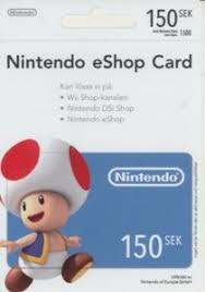 How to get a nintendo switch gift card. Gift Card Nintendo Eshop Card 150 Nintendo Sweden Nintendo Col S Nint 002b