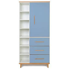 Im shop von maisons du monde einen geräumigen kleiderschrank oder schrank bestellen und liefern lassen. Kleiderschrank 198cm 1 Turig 3 Schubladen Nado Capri Blue De Breuyn