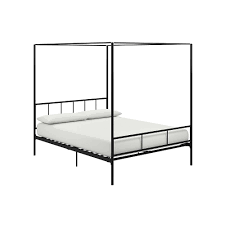A great modern twist on a classic design, the. Novogratz Marion Canopy Bed Full Black Staples Ca