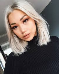 40 Low Maintenance Lob Haircuts For Women Womenshaircutstoshowyourstylist Blonde Asian Hair Hair Styles Thick Hair Styles