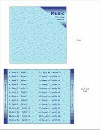 What is jewel case template software? Cd Jewel Case Insert Water Design