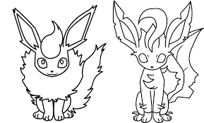 Printable Flareon Coloring Pages Anime Coloring Pages