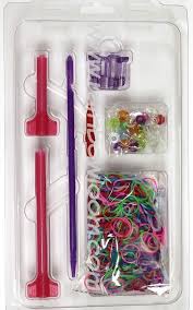 Guaranteed Authentic Rainbow Loom ** Hair Loom Studio Single ** 600  Multi-colored Bands. 40 Beads.