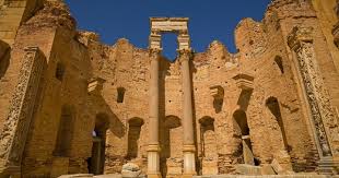A Hermit Praying In The Ruins Of A Roman Temple Leptis Magna Roman Ruins Libya Ancient Ruins Libya Ancient Cities
