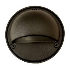 Best Pro Lighting Low Voltage Black Outdoor Landscape Round Step Deck Light Bpl400 Blk The Home Depot