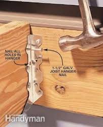 How To Install Joist Hangers The Correct Way Joist Hangers Building A Deck Diy Deck