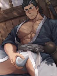Rule 34 - Abs Bara Tiddies Bara Tits Big Pecs Blush Bulge Bulge Grab  Clothed Clothed Male Dark Hair Face Scar Facial Scar Fundoshi Kimono Male  Male Nipples Muscular Male Nipple Piercing