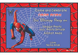 Lihat model, contoh dan foto tart ultah untuk anak. Jual Kartu Undangan Ulang Tahun Birthday Marvel Spiderman Spider Man Kota Surabaya Cardtoony Tokopedia