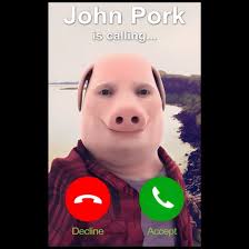 John Pork Is Calling Shirt John Pork Meme Wo Cotton Drawstring Bag