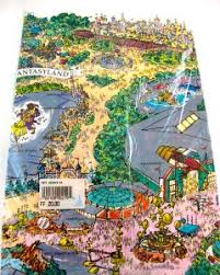 Disneyland paris map (france) to print and to download in pdf. 1992 Euro Disneyland Souvenir Map Disneyland Paris Treasures