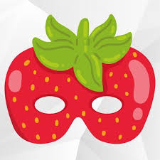 Let Me Adjust My Crown And Get My Day Started Mask Strawberry Mask Printable Fruit Paper Mask Fruit Birthday Photo Props Costume Fruit Digital Item Kostum Fikirleri Fikirler Maskeler