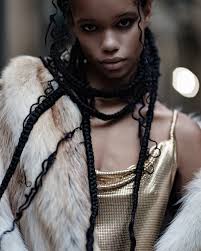 whizdom.williams photographed & styled by @encoreankur wearing vintage fur  and chainmail dress from my archive DM if interested