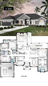 2 master bedroom open floor plans. 4 Zimmer Haus Grosse Master Suite Home Office Offener Grundriss Uberdachte Terrasse Blog Fur Wohna Sims House Plans House Blueprints House Plans Farmhouse