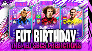 From 79 to toty #davidluiz #sweatyfifa #icon #brazil #arsenal #psg #benficafc #chelseafc #pace #fifa20 #fifa19 #fifa18 #fifa17 #fifa16 #fifa15 #fifa14 #fifa13 #fifa12 #fifa11 #fifa10 #luiz #tots #toty #futties #futbirthday. Fifa 21 Fut Birthday Next 3 Themed Sbcs Predictions Ft Vidal David Luiz Reus Youtube