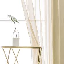 Elite draperies & home decorating is a home decorating company located in ottawa, on. Miulee Beige Window Sheer Curtains For Bedroom Living Room Solid Elegant Net Drapes 2 Panels Width 38 X Length 72 Inches