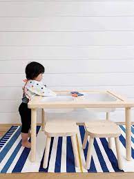 Fun Sensory Play For Kids The Flisat Ikea Sensory Table More Hello Wonderful Kids Activity Table Sensory Table Kids Room Inspiration