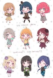 ラブライブaqours ちびキャラ イラスト ラブライブ イラスト キャラ イラスト