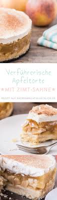 Apfeltorte Mit Sahne Und Zimt Backen Macht Glucklich Rezept Kuchen Und Torten Backen Bester Apfelkuchen