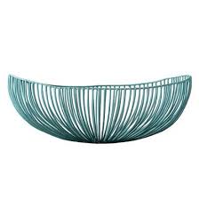 Corbeille A Fruits Tale Ii Metal Turquoise Home24 Fr Corbeille De Fruits Corbeille Turquoise