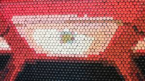 Marvelous golf wall art work vintage clubs for golfer golfing. This Incredible Ferrari Enzo Mural Is Made Entirely Of Golf Tees