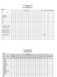 Contoh form absensi tukang bangunan. Absensi Proyek Pdf