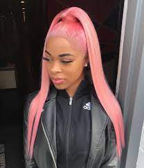 Baby Pink Ponytail I Have A 2 Part Series On This Hairstyl Baby Pink Hair Best Human Hair Wigs Hair Color Pink