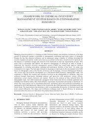 Metode pengumpulan data berupa suatu pernyataan (statement) tentang sifat, keadaan, kegiatan tertentu dan sejenisnya. Pdf Framework Of Chemical Inventory Management System Based On Ethnographic Research
