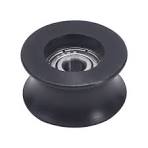 Nylon Pulley Wheel Bearing U-Groove Embedded Guiding Rail Sliding Door 3  Color | eBay