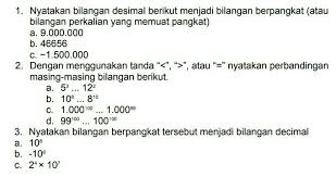 Nyatakan bilangan berpangkat tersebut menjadi bilangan desimal. 1 Nyatakan Bilangan Desimal Berikut Menjadi Bilangan Berpangkat Atau Bilangan Perkalian Yang Brainly Co Id