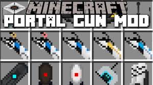 This mod adds a few different items most of which are from the game portal. Minecraft Portal Gun Mod Teleport To Anywhere Using Portals Guns Minecraft Youtube