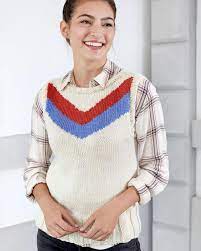 Popular among bikers in north america and europe, they are often decorated with patches of logos or. Knit Vest Pattern In The Round Allfreeknitting Com