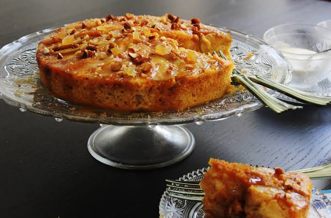 Golden Apple Ginger Cake - Sugar et al