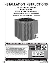 Rheem Heat Pump Installation Manual Manualzz Com