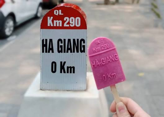 Độc đáo chiếc kem que cột mốc 'Hà Giang 0 Km' - Báo Tuyên Quang điện tử