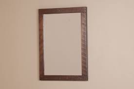 Arranged upon a redeemed wood washstand. Barnwood Bathroom Vanity Mirror Viking Log Furniture