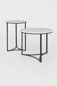 Side Table With A Marble Top White Home All H M Gb White Marble Side Table Coffee Table Marble Side Tables