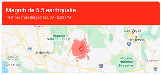 The biggest earthquake in southern california in 20 years caused damage and fires near the mojave desert thursday. Red Cross Los Angeles On Twitter Did You Feel The Earthquake Just A Few Minutes Ago A 5 5 Magnitude Earthquake Hit Near Ridgecrest Was Felt Across Southern California Earthquakes Do Not