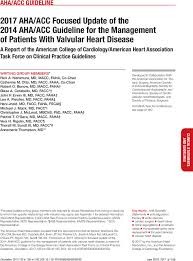 2017 Aha Acc Focused Update Of The 2014 Aha Acc Guideline