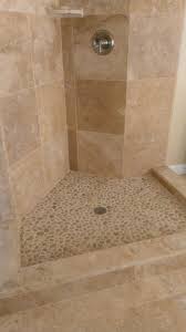 Java Tan Pebble Tile Bathroom Shower Stalls Pebble Tile Shower Bathroom Tile Designs