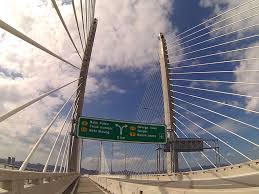 Gambar kenangan almarhummah sultanah hajjah bahiyah, sultan abdul halim, sultan ahmad syah dan sultanah pahang sultanah hajjah kalsom sempena sambutan jubli perak. Perfect View From The Middle Of Second Bridge Jambatan Sultan Abdul Halim Mu Adzam Shah Pulau Pinang Highway Signs Bridge Sultan