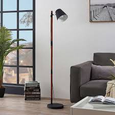 Stehlampe Schwarz Metall Verstellbar