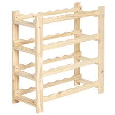 Etagere Porte Bouteille 4 Niveaux En Pin Naturel Desserte Et Rangement De Cuisine Salle A Manger Et Cuisine Meuble Gifi