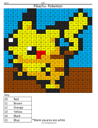 Please download the set of pokemon pikachu coloring sheets below. Pokemon Pikachu Color By Number Coloring Squared