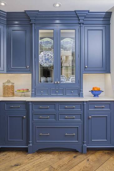 Blue English Country Kitchen | Fairfield County, CT — Nukitchens