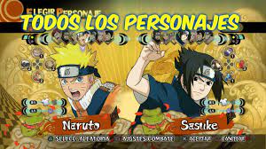 Vive una nueva experiencia en la intensa y rica atmósfera de naruto. Todos Los Personajes De Naruto Storm 1 Youtube