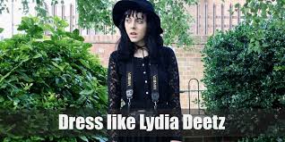 A very beautiful gothic style costume is what you will get if you choose to dress up as the dark and pessimistic lydia deetz. Lydia Deetz Beetlejuice Costume For Cosplay Halloween