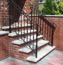 In terms of durability, metal stair railing tops the list and is truly built to last. Ka Stair Rail Exterior Railings Railings Product Gallery Railings Outdoor Exterior Stairs Outdoor Stairs