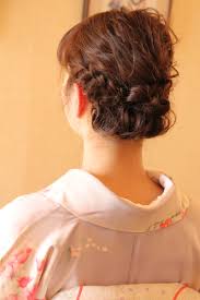結婚式 和服 着物 髪型 エスポワールリボン 波ウェーブ ヘアアレンジ